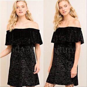 BLACK OR BURGUNDY Velvet Tunic Dress